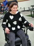 Julia drives a powered wheelchair (2014)