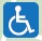 Disabled parking icon