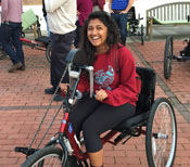 Janhavi enjoys HandBike at VA Palo Alto  (2015)